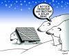 Cartoon: solar bear (small) by toons tagged polar,bears,solar,energy,environment,ecology,greenhouse,gases,pollution,earth,day,