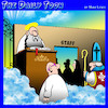 Cartoon: Staff entrance (small) by toons tagged employees,entrance,staff,members,saint,peter,gates,of,heaven
