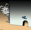 Cartoon: surveillance camera (small) by toons tagged cats,mice,security,camera,surveillance,home,mouse