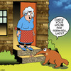 Cartoon: Termite inspection (small) by toons tagged termites,anteater,pests,ants,pest,inspection,timber,suburbia