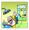 Cartoon: the extraction (small) by toons tagged dentist teeth dentures aircraft dental health