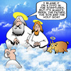 Cartoon: The holy goat (small) by toons tagged the,holy,ghost,goats,animals,in,name,of,father
