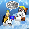 Cartoon: The meek shall inherit the earth (small) by toons tagged self,assurance,meek,angels,bible,stories,introverted