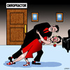 Cartoon: The Tango (small) by toons tagged chiropractor,chiropractic,bad,back,pain,the,tango