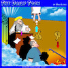 Cartoon: Thumbs down (small) by toons tagged st,peter,gates,of,heaven,death,afterlife