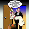 Cartoon: Tinder (small) by toons tagged bride,and,groom,tinder,just,married,infidelity
