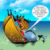 Cartoon: Top heavy (small) by toons tagged noahs,ark,whales,bible,stories,animals