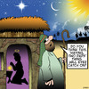 Cartoon: Two Dads (small) by toons tagged christmas,bethlehem,gay,marriage,two,fathers,mary,and,joseph