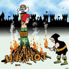 Cartoon: U R Hot (small) by toons tagged joan,of,arc,burnt,at,the,stake,hot
