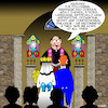 Cartoon: Warning (small) by toons tagged movie,warning,signs,thick,skin,occasional,nudity,weddings