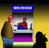 Cartoon: Web designer (small) by toons tagged spiderman web designer spiders search engine optimization world wide