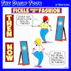 Cartoon: Womens fashion (small) by toons tagged fashion,big,bottoms