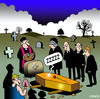 Cartoon: ZZZZZ (small) by toons tagged funeral cemetary priest sleeping coffin mourners