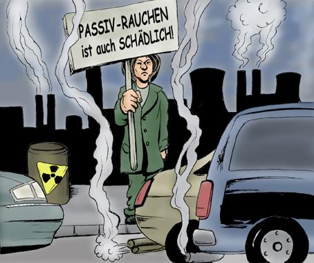 Cartoon: Viel Rauch um etwas Rauch... (medium) by toonsucker tagged ,rauch