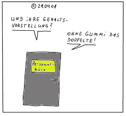 Cartoon: Gehaltsvorstellung (medium) by Müller tagged job,einstellungsgespräch,lohn,gehalt