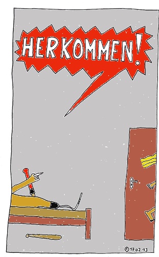 Cartoon: HERKOMMEN ! (medium) by Müller tagged pistorius,steenkamp