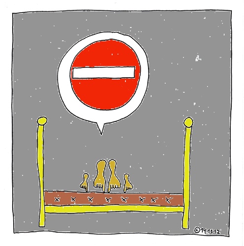 Cartoon: Im Bett 8 (medium) by Müller tagged im,bett,bed,atergo