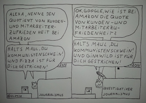 Cartoon: Journalismus (medium) by Müller tagged journalismus,makenews
