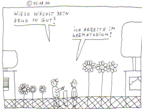 Cartoon: Kleingärtner (medium) by Müller tagged garten,dünger