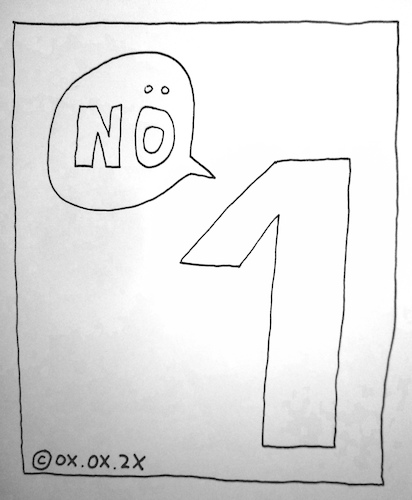 Cartoon: NÖ (medium) by Müller tagged nö