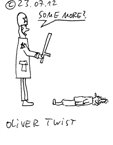 Cartoon: Oliver Twist (medium) by Müller tagged oliver,twist,charles,dickens