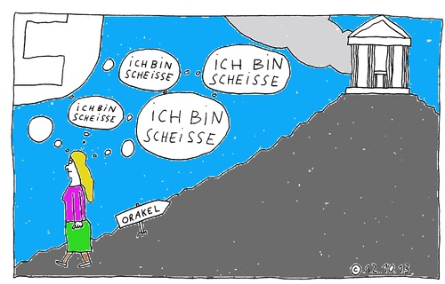 Cartoon: Orakel (medium) by Müller tagged orakel,delphi,psychologie