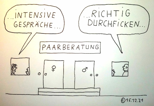 Cartoon: Paarberatung (medium) by Müller tagged gespräch,paar,ficken,paarberatung