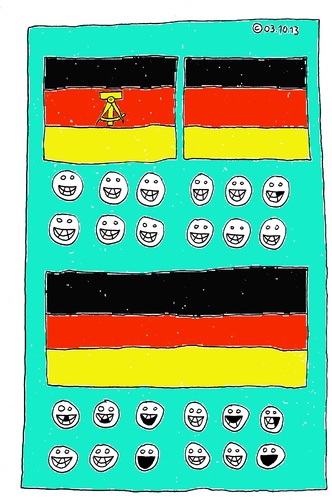 Cartoon: Zahngesundheit (medium) by Müller tagged ddr,brd,deutschland,wiedervereinigung,germany,reunion,wohlstandsindikator