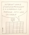 Cartoon: Embargo (small) by Müller tagged embargo,porsche,mtv