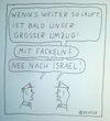 Cartoon: Grosser Umzug (small) by Müller tagged israel,nazi