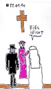 Cartoon: Vielleicht (small) by Müller tagged heirat,trauung,hochzeit,kirche,braut,bräutigam,marriage,church,bride