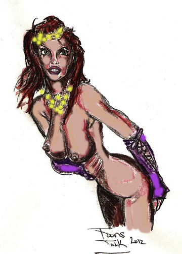 Cartoon: Heart of Death (medium) by Toonstalk tagged sexy,burlesque,nude,model,sensual