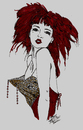 Cartoon: BURLESQUE (small) by Toonstalk tagged burlesque,dancer,entertainer,sensual,sexy,costume,redhead