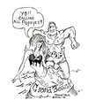 Cartoon: GRANDBEACH MERMAID SIGHTING (small) by Toonstalk tagged mermaid,popeye,grandbeach