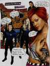 Cartoon: RIHANNA VS THE FANTASTIC FOUR (small) by Toonstalk tagged rihanna fantastic four mr human torch thing invisible girl comics music collage singer