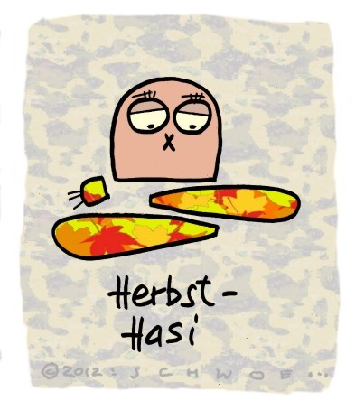 Cartoon: Hasi 48 (medium) by schwoe tagged hase,hasi,herbst,färbung,jahreszeit