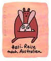 Cartoon: Hasi 4 (small) by schwoe tagged hase australien känguruh reise