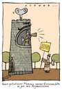Cartoon: Lautsprech (small) by schwoe tagged könig turm bravo diktatur manager untertan firma sicherheit planung zwischenfall