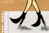 Cartoon: cizmeli (small) by majezik tagged pen legs paper collage walking drawing