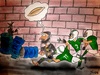 Cartoon: hunger (small) by bilgehananil tagged american football hunger bread rugby