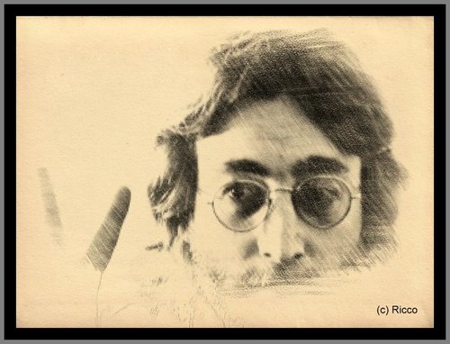 Cartoon: Legends never die (medium) by RnRicco tagged liverpool,england,pop,rock,music,lennon,john,beatles