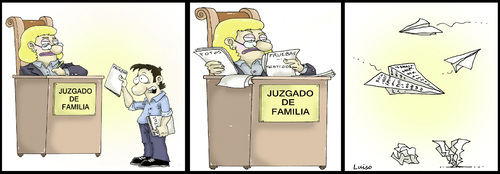 Cartoon: Division de males 1 (medium) by Luiso tagged divorcio