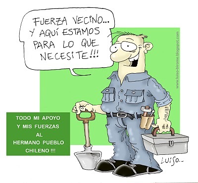 Cartoon: Fuerza Chile (medium) by Luiso tagged chile