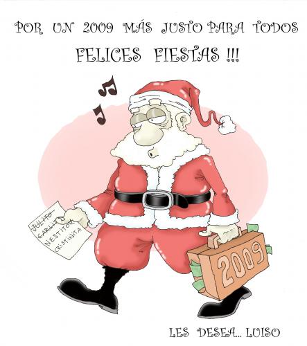 Cartoon: Papa Noel (medium) by Luiso tagged claus
