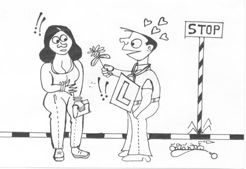 Cartoon: l borad love (medium) by indianinkcartoon tagged ooooo