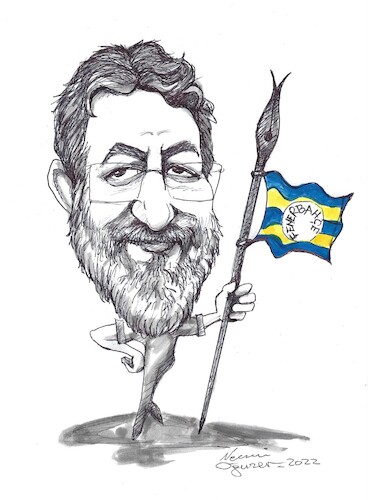 Cartoon: Cemal Arig (medium) by necmi oguzer tagged karikatürist,cartoonist,künstler