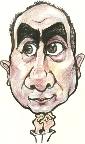 Cartoon: metin peker (medium) by necmi oguzer tagged draw,karikatür,portrait,me