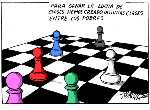 Cartoon: Ajedrez (medium) by jrmora tagged ajedrez,clases
