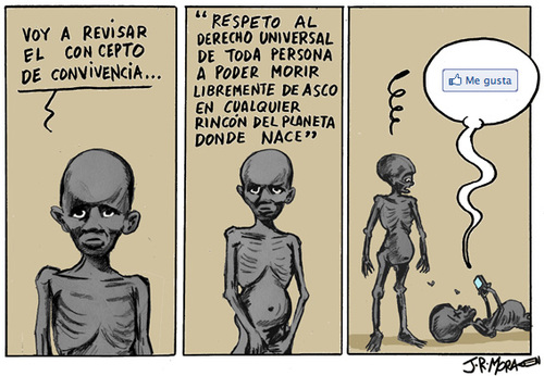 Cartoon: Convivencia (medium) by jrmora tagged convivencia