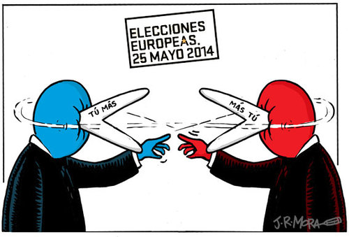 Cartoon: Elecciones Europeas Spain (medium) by jrmora tagged elecciones,europeas,spain,2014
